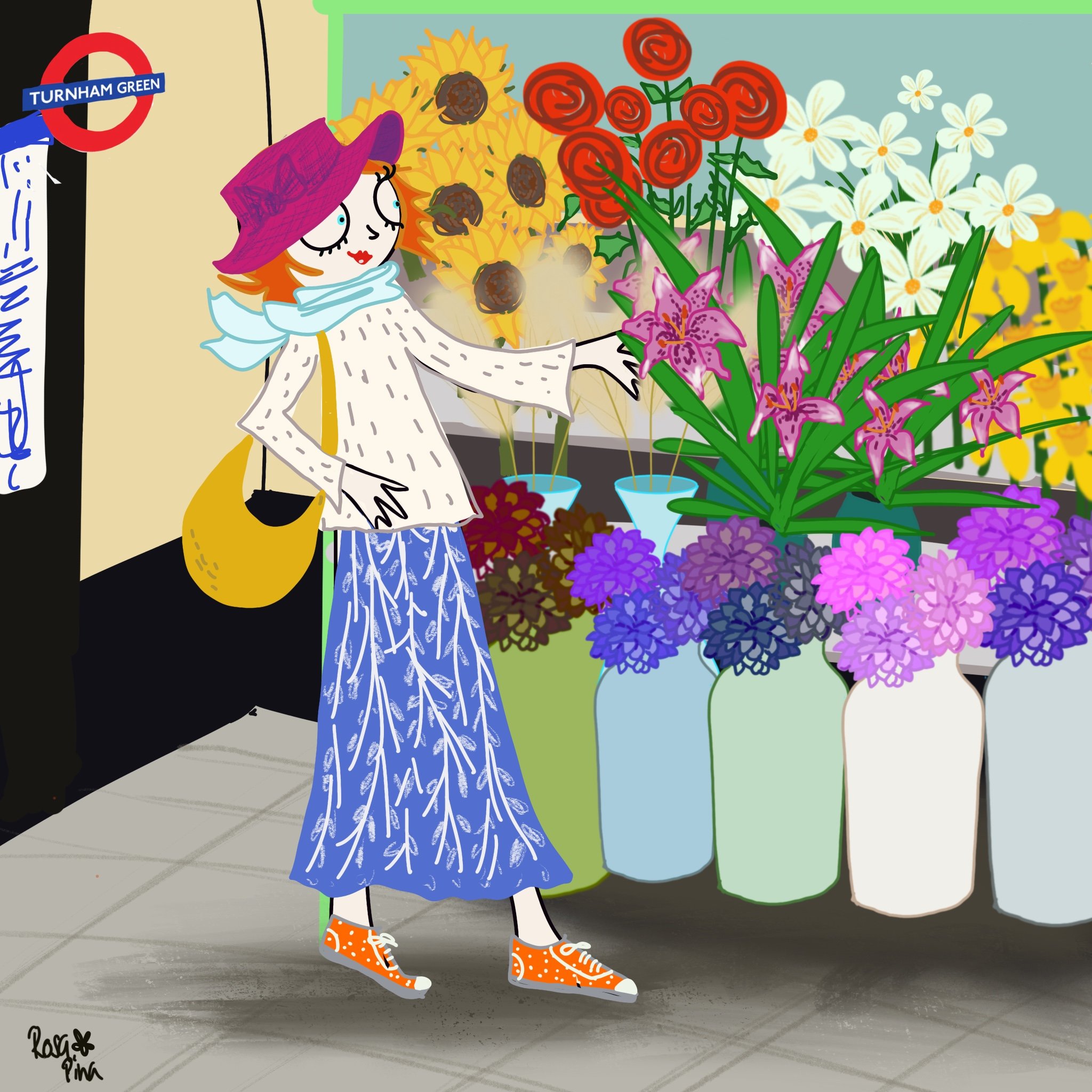By the Tube (High quality Giclee Fine Art PRINT)